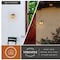 Vaxcel Mission 1 Light Bronze Rectangle Outdoor Wall Lantern Honey Glass OW37273BBZ - alternate 4